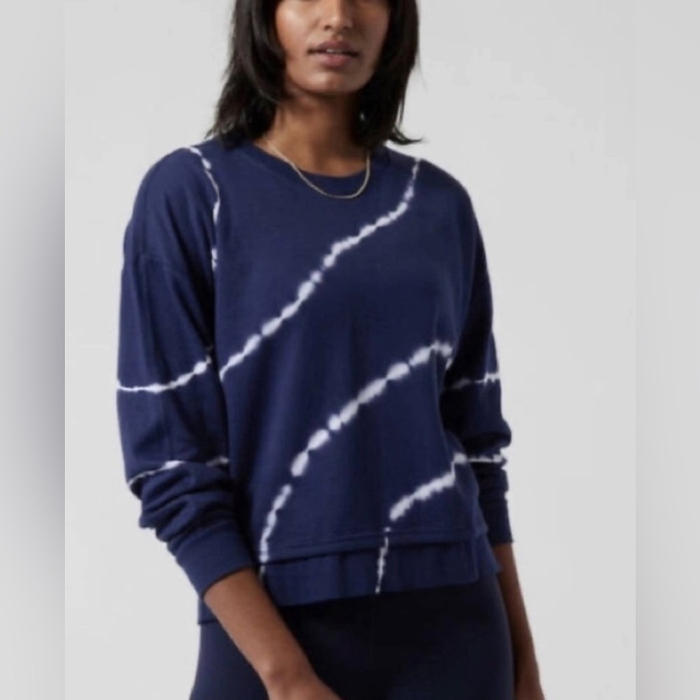 Athleta Sundown Tie Dye Sweatshirt- Size Large
